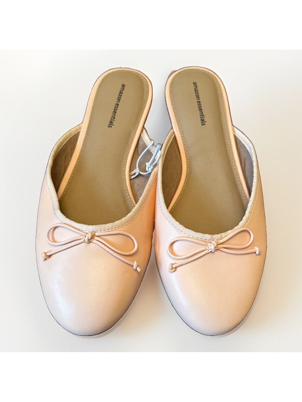 New Amazon Essentials Ballerina Pink Mule Ballet Flats Size 6.5